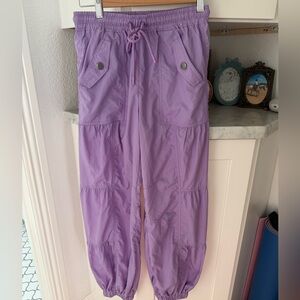 Free people Lavender Jogger Pants set me free